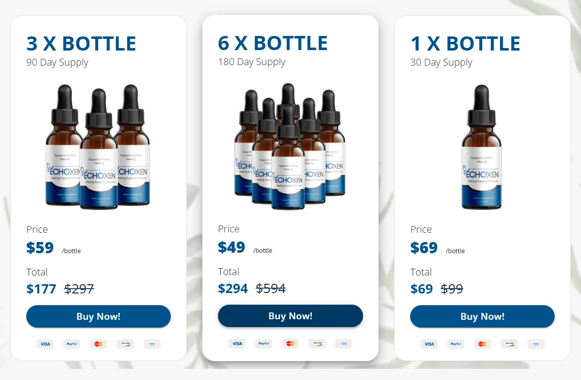 EchoXen Supplement Pricing